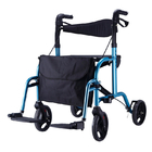 La piegatura spinge la sedia a rotelle Walker Aluminum Alloy, camminatori di Rollator del carrello per disattivato